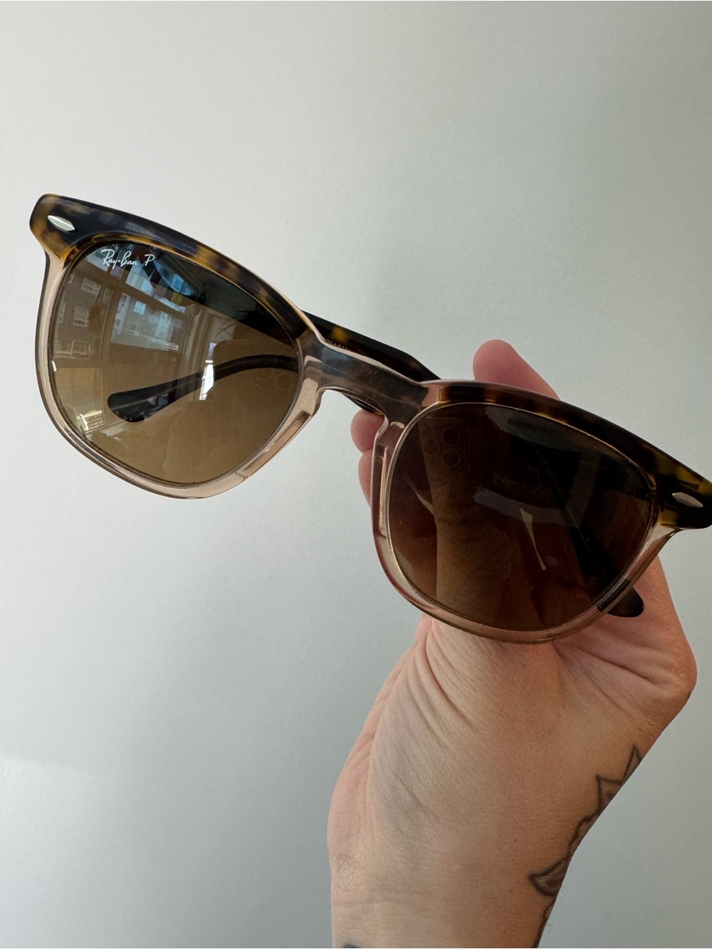 Ray-Ban Hawkeye RB2298 Polarized Tortoise Brown Sunglasses 52mm